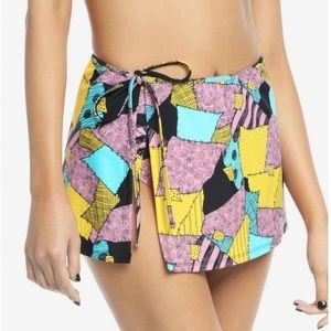 Hot Topic Sally NWT Nightmare Before Christmas Swim wrap skirt L fits Torrid 0